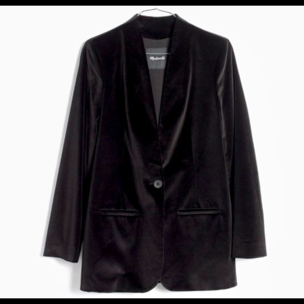 Madewell Velvet Blazer